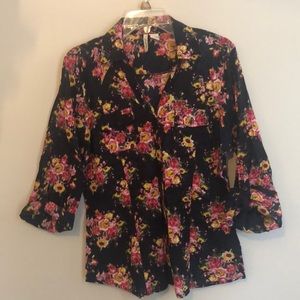 Floral button up